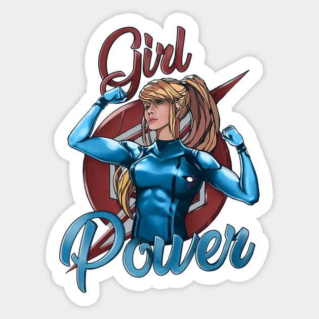 Girl Power (Samus Aran) Sticker by gseignemartin